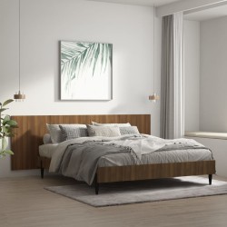 vidaXL Wand Kopfteil Braun Eichen-Optik 240x1,5x80 cm Holzwerkstoff