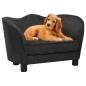 vidaXL Hundesofa Schwarz 66x43x40 cm Plüsch vidaXL Hundesofa Schwarz 66x43x40 cm Plüsch