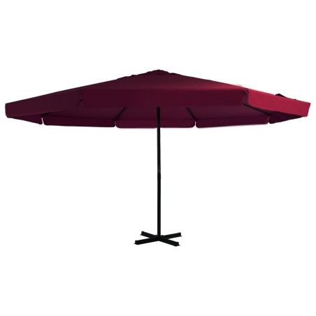 vidaXL Sonnenschirm mit Aluminium-Mast 500 cm Bordeauxrot 