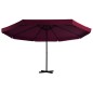 vidaXL Sonnenschirm mit Aluminium-Mast 500 cm Bordeauxrot vidaXL Sonnenschirm mit Aluminium-Mast 500 cm Bordeauxrot