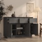vidaXL Sideboard Grau 110x34x75 cm Massivholz Kiefer vidaXL Sideboard Grau 110x34x75 cm Massivholz Kiefer