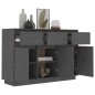 vidaXL Sideboard Grau 110x34x75 cm Massivholz Kiefer vidaXL Sideboard Grau 110x34x75 cm Massivholz Kiefer