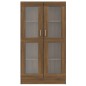 vidaXL Vitrinenschrank Braun Eiche-Optik 82,5x30,5x150cm Holzwerkstoff vidaXL Vitrinenschrank Braun Eiche-Optik 82,5x30,5x150cm Holzwerkstoff