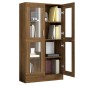vidaXL Vitrinenschrank Braun Eiche-Optik 82,5x30,5x150cm Holzwerkstoff vidaXL Vitrinenschrank Braun Eiche-Optik 82,5x30,5x150cm Holzwerkstoff