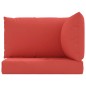 vidaXL Palettenkissen 3-tlg. Rot Oxford-Gewebe vidaXL Palettenkissen 3-tlg. Rot Oxford-Gewebe