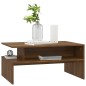 vidaXL Couchtisch Braun Eichen-Optik 90x60x42,5 cm Holzwerkstoff vidaXL Couchtisch Braun Eichen-Optik 90x60x42,5 cm Holzwerkstoff