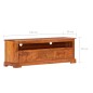 vidaXL TV-Schrank 120x30x40 cm Massivholz Akazie vidaXL TV-Schrank 120x30x40 cm Massivholz Akazie