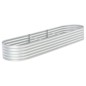 vidaXL Garten-Hochbeet 320x80x44 cm Verzinkter Stahl Silbern vidaXL Garten-Hochbeet 320x80x44 cm Verzinkter Stahl Silbern