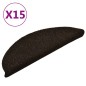 vidaXL 15-tlg. Selbstklebende Treppenmatten Dunkelbraun 56x17x3cm vidaXL 15-tlg. Selbstklebende Treppenmatten Dunkelbraun 56x17x3cm
