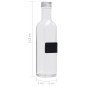 vidaXL Glasflaschen mit Schraubverschluss 12 Stk. Quadratisch 250 ml vidaXL Glasflaschen mit Schraubverschluss 12 Stk. Quadratisch 250 ml