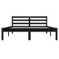vidaXL Massivholzbett Kiefer 135x190 cm Schwarz vidaXL Massivholzbett Kiefer 135x190 cm Schwarz