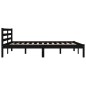 vidaXL Massivholzbett Kiefer 135x190 cm Schwarz vidaXL Massivholzbett Kiefer 135x190 cm Schwarz