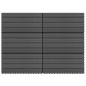 vidaXL Terrassenfliesen 6 Stk. WPC 60x30 cm 1,08 m² Schwarz vidaXL Terrassenfliesen 6 Stk. WPC 60x30 cm 1,08 m² Schwarz