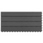 vidaXL Terrassenfliesen 6 Stk. WPC 60x30 cm 1,08 m² Schwarz vidaXL Terrassenfliesen 6 Stk. WPC 60x30 cm 1,08 m² Schwarz