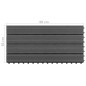 vidaXL Terrassenfliesen 6 Stk. WPC 60x30 cm 1,08 m² Schwarz vidaXL Terrassenfliesen 6 Stk. WPC 60x30 cm 1,08 m² Schwarz