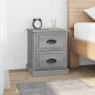 vidaXL Nachttisch Grau Sonoma 39x39x47,5 cm Holzwerkstoff vidaXL Nachttisch Grau Sonoma 39x39x47,5 cm Holzwerkstoff