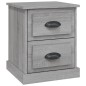 vidaXL Nachttisch Grau Sonoma 39x39x47,5 cm Holzwerkstoff vidaXL Nachttisch Grau Sonoma 39x39x47,5 cm Holzwerkstoff