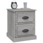 vidaXL Nachttisch Grau Sonoma 39x39x47,5 cm Holzwerkstoff vidaXL Nachttisch Grau Sonoma 39x39x47,5 cm Holzwerkstoff