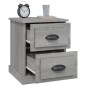vidaXL Nachttisch Grau Sonoma 39x39x47,5 cm Holzwerkstoff vidaXL Nachttisch Grau Sonoma 39x39x47,5 cm Holzwerkstoff