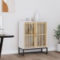 vidaXL Sideboard Weiß 60x30x75 cm Holzwerkstoff vidaXL Sideboard Weiß 60x30x75 cm Holzwerkstoff