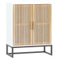 vidaXL Sideboard Weiß 60x30x75 cm Holzwerkstoff vidaXL Sideboard Weiß 60x30x75 cm Holzwerkstoff