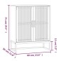 vidaXL Sideboard Weiß 60x30x75 cm Holzwerkstoff vidaXL Sideboard Weiß 60x30x75 cm Holzwerkstoff
