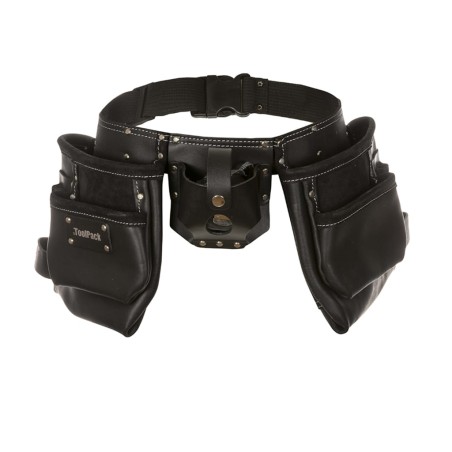 Toolpack Werkzeug-Gürtel mit 2 Taschen aus Leder Industrial 366.000