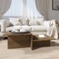 vidaXL Couchtisch Braun Eichen-Optik 111,5x50x33 cm Holzwerkstoff vidaXL Couchtisch Braun Eichen-Optik 111,5x50x33 cm Holzwerkstoff