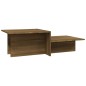 vidaXL Couchtisch Braun Eichen-Optik 111,5x50x33 cm Holzwerkstoff vidaXL Couchtisch Braun Eichen-Optik 111,5x50x33 cm Holzwerkstoff