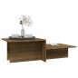 vidaXL Couchtisch Braun Eichen-Optik 111,5x50x33 cm Holzwerkstoff vidaXL Couchtisch Braun Eichen-Optik 111,5x50x33 cm Holzwerkstoff