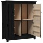 vidaXL Sideboard Schwarz 83x41,5x100 cm Massivholz Kiefer vidaXL Sideboard Schwarz 83x41,5x100 cm Massivholz Kiefer