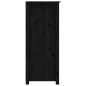 vidaXL Sideboard Schwarz 83x41,5x100 cm Massivholz Kiefer vidaXL Sideboard Schwarz 83x41,5x100 cm Massivholz Kiefer