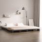 vidaXL Palettenbett Grau 160x200 cm Massivholz Kiefer vidaXL Palettenbett Grau 160x200 cm Massivholz Kiefer