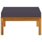3-tlg. Garten-Lounge-Set mit Dunkelgrauen Kissen Akazienholz 3-tlg. Garten-Lounge-Set mit Dunkelgrauen Kissen Akazienholz