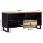 vidaXL TV-Schrank 100x33x46 cm Altholz Massiv & Holzwerkstoff vidaXL TV-Schrank 100x33x46 cm Altholz Massiv & Holzwerkstoff