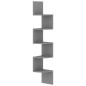 vidaXL Wand-Eckregal Grau 19x19x123 cm Holzwerkstoff vidaXL Wand-Eckregal Grau 19x19x123 cm Holzwerkstoff