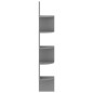 vidaXL Wand-Eckregal Grau 19x19x123 cm Holzwerkstoff vidaXL Wand-Eckregal Grau 19x19x123 cm Holzwerkstoff