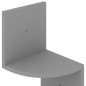 vidaXL Wand-Eckregal Grau 19x19x123 cm Holzwerkstoff vidaXL Wand-Eckregal Grau 19x19x123 cm Holzwerkstoff