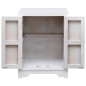 vidaXL Nachttisch Weiß 38×28×52 cm Paulownia Holz vidaXL Nachttisch Weiß 38×28×52 cm Paulownia Holz