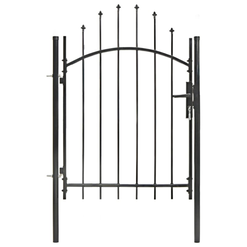 vidaXL Gartentor Stahl 1x1,5 m Schwarz vidaXL Gartentor Stahl 1x1,5 m Schwarz