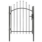 vidaXL Gartentor Stahl 1x1,5 m Schwarz vidaXL Gartentor Stahl 1x1,5 m Schwarz