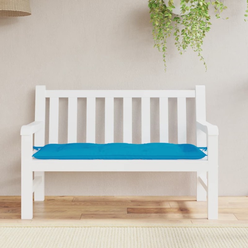 Gartenbank-Auflage Hellblau 120x50x7 cm Oxford-Gewebe Gartenbank-Auflage Hellblau 120x50x7 cm Oxford-Gewebe