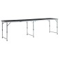 vidaXL Klappbarer Campingtisch Grau Aluminium 240 x 60 cm vidaXL Klappbarer Campingtisch Grau Aluminium 240 x 60 cm