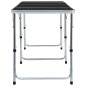 vidaXL Klappbarer Campingtisch Grau Aluminium 240 x 60 cm vidaXL Klappbarer Campingtisch Grau Aluminium 240 x 60 cm