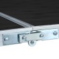vidaXL Klappbarer Campingtisch Grau Aluminium 240 x 60 cm vidaXL Klappbarer Campingtisch Grau Aluminium 240 x 60 cm