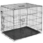 @Pet Hunde-Transportkäfig Metall 50,8 x 30,5 x 35,5 cm Schwarz 15006 @Pet Hunde-Transportkäfig Metall 50,8 x 30,5 x 35,5 cm Schwarz 15006