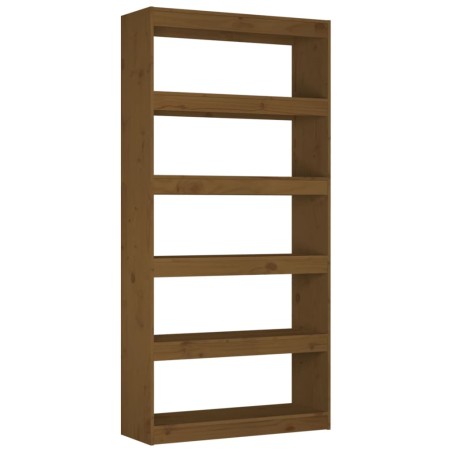 vidaXL Bücherregal/Raumteiler Honigbraun 80x30x167,4 cm Kiefernholz