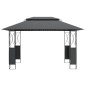 vidaXL Pavillon mit Dach Anthrazit 400x300x270 cm Stahl vidaXL Pavillon mit Dach Anthrazit 400x300x270 cm Stahl