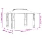 vidaXL Pavillon mit Dach Anthrazit 400x300x270 cm Stahl vidaXL Pavillon mit Dach Anthrazit 400x300x270 cm Stahl