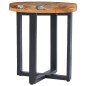 vidaXL Couchtisch 40 x 45 cm Massivholz Teak und Polyresin vidaXL Couchtisch 40 x 45 cm Massivholz Teak und Polyresin